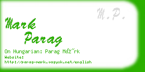 mark parag business card